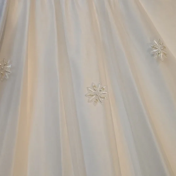 Beautiful vintage communion or flower girl dress, sz 8 - Picture 5 of 13